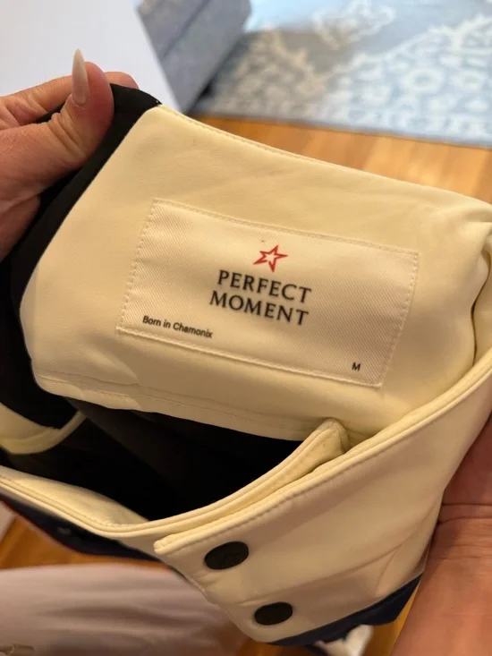 Perfect Moment Cream and Navy Ski pants - Picture 3 of 3